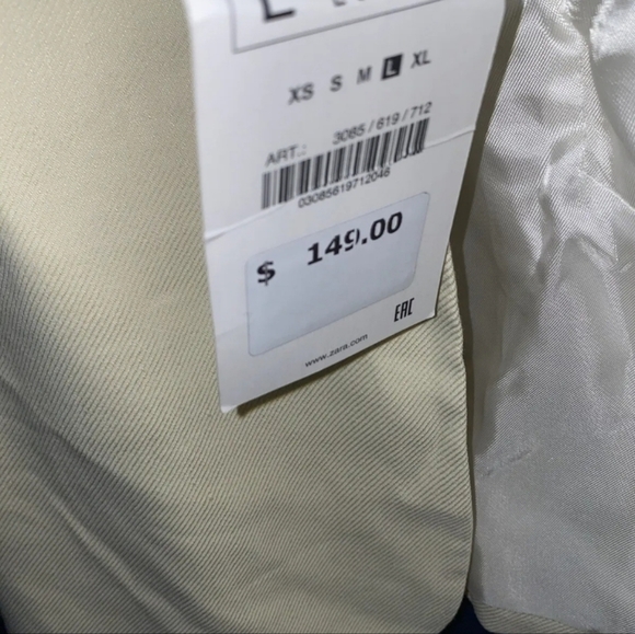 Zara oversized beige blazer size L - Picture 4 of 5